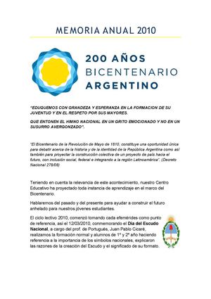 Memorias Anuales del Centro Educativo Santo Domingo - Nivel Medio