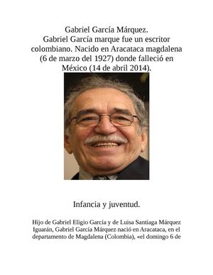Gabriel Garcia Marquez