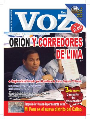 Revista VOZ-Callao Edición 50-abril 2014