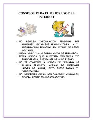 consejos para el buen uso del internet