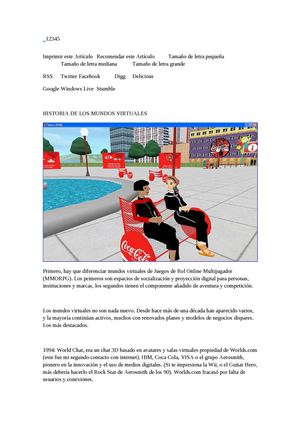 HISTORIA DE LOS MUNDOS VIRTUALES 