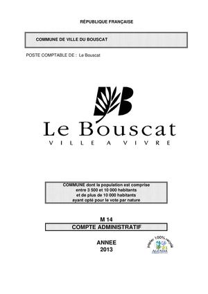 COMPTE ADMINISTRATIF 2013