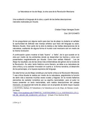 La Naturaleza en los de Abajo, la otra cara de la Revolución Mexicana