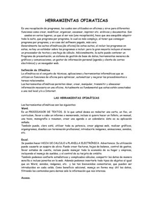 herramientas ofimaticas