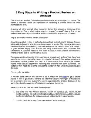 5 Easy Steps to Writing a Product Review on Amazon Florida