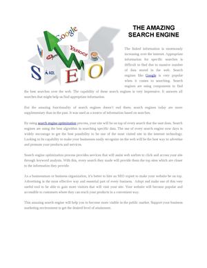 THE AMAZING SEARCH ENGINE