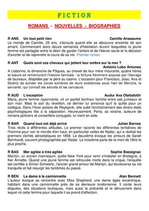 nouveautés avril 2014