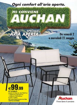 Volantino Auchan Giardino-Lombardia-Veneto-Sardegna-Piemonte 2-21mag