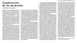 Vindicació de la memòria