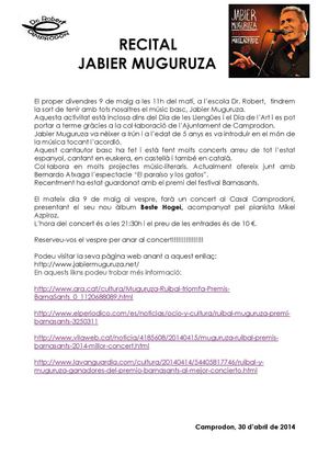 RECITAL JABIER MUGURUZA