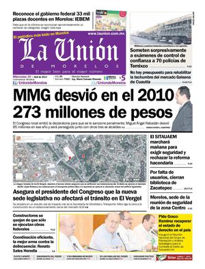 La Unión de Morelos 30 Abril 2014