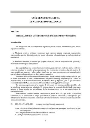 GUIA NOMENCLATURA HIDROCARBUROS