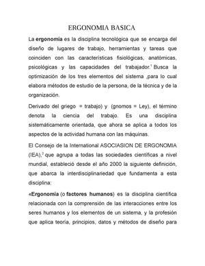 ERGONOMIA BASICA 