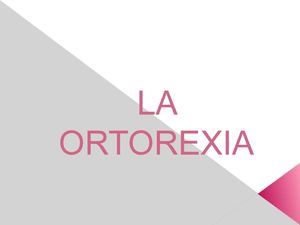 ORTOREXIA