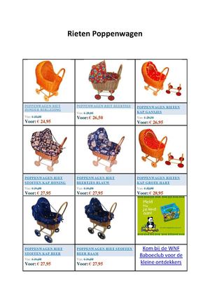 Rieten Poppenwagen - compleet overzicht
