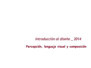 Composición y lenguaje visual