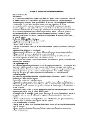 Manual de Bioseguridad en Laboratorios Clinicos