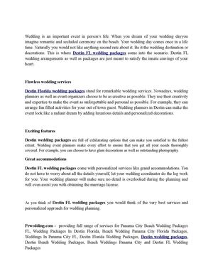 Destin FL Wedding Packages – Custom Beach Wedding Packages