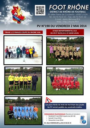 PV 190 du vendredi 2 mai 2014