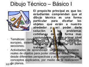 Dibujo Técnico – Básico I