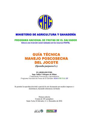 generalidades de jocote