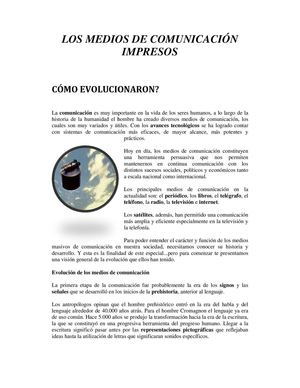 LOS MEDIOS DE COMUNICACIÓN 