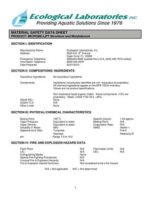 MSDS-STRONTIUM-MOLYBDENUM
