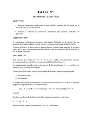 Ecuación cuadrática