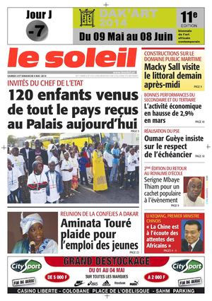 Edition du 3 Mai 2014