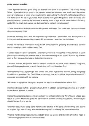 filipina student scandals