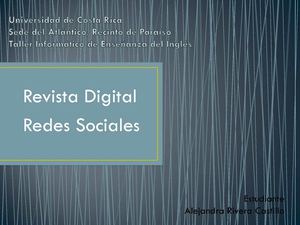 Revista Digital de Redes Sociales