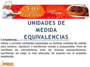 EQUIVALENCIAS DE UNIDADES