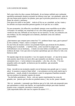 los zapatos de mama
