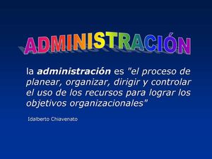 Administración Visión y Misión