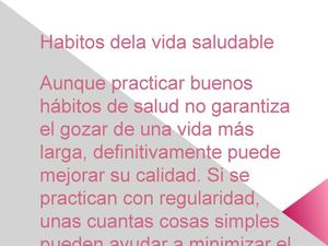 habitos de la vida saludable