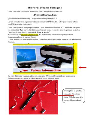 Ca n'était une arnaque