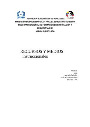 marialis Recursos y Medios