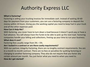 Authority Express LLC