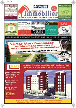 N°581 - Semaine du 24 au 30 Avril 2014