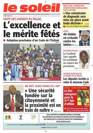 Edition du 5 Mai 2014