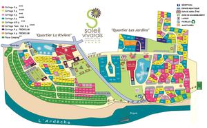 Plattegrond van de camping