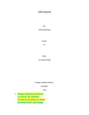 Adivinanzas 