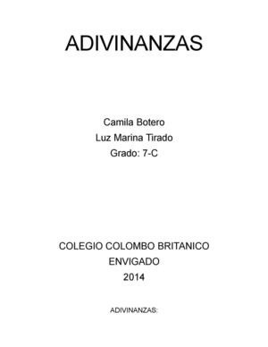 ADIVINANZAS
