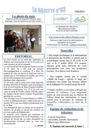 gazette n°64 avril  2014 - Copie