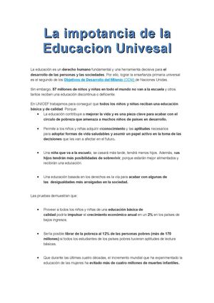 Educacion Universal