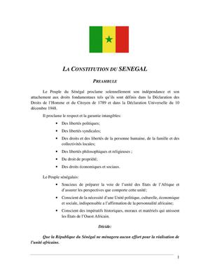 Constitution of Senegal