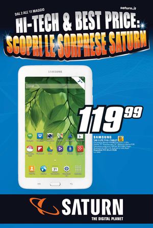 Volantino Saturn dal 2/5 al 11/05/2014