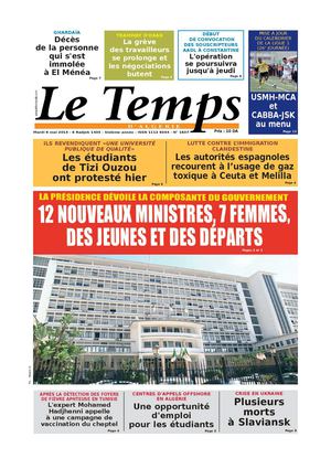 Le Temps d'Algérie Edition du Mardi 06 Mai 2014