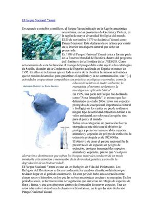 YASUNII Reserva ecologica