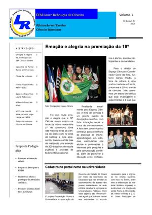 Jornal Escolar - Oficina - Ciências Humanas